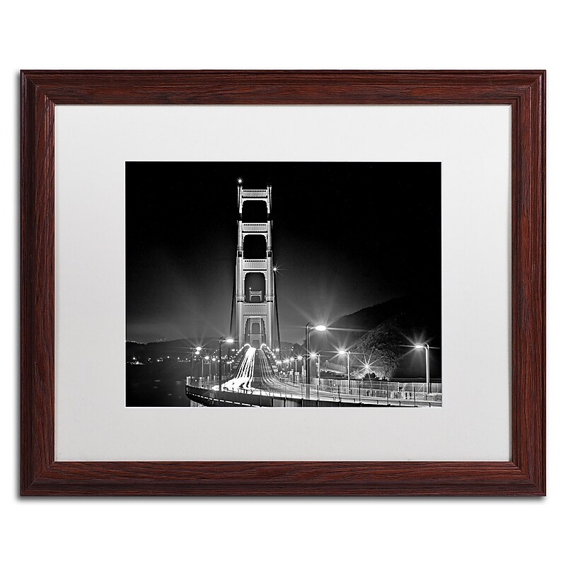 Trademark Fine Art ''San Francisco'' by Preston 16" x 20" White Matted Wood Frame (EM0565-W1620MF) image 1