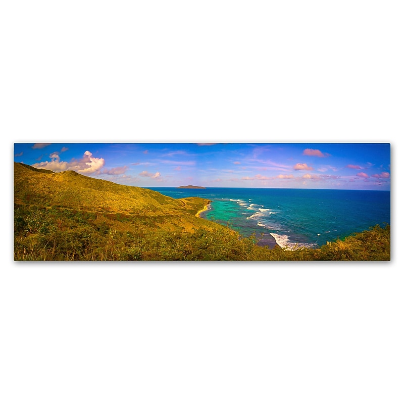 Trademark Fine Art ''St. Croix Panoramic'' by Preston 8" x 24" Canvas Art (EM0566-C824GG) image 1