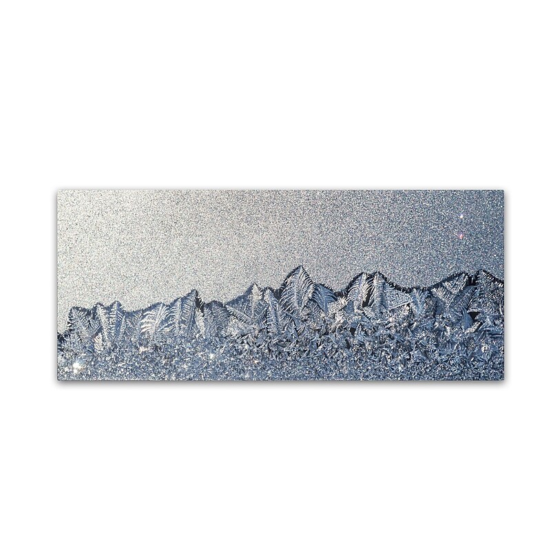 Trademark Fine Art ''Frost Mountain Range'' by Kurt Shaffer 8" x 19" Canvas Art (KS01073-C819GG) image 1