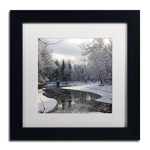 Trademark Fine Art ''Fresh Snowfall on the River'' by Kurt Shaffer