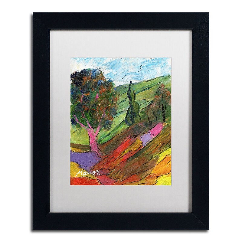 Trademark Fine Art ''Untouched Hillside'' by Manor Shadian 11" x 14" White Matted Black Frame (MA0610-B1114MF) image 1