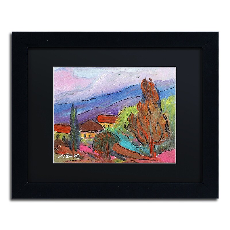 Trademark Fine Art ''Summer Blush'' by Manor Shadian 11" x 14" Black Matted Black Frame (MA0611-B1114BMF) image 1