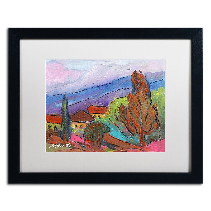 Trademark Fine Art ''Summer Blush'' by Manor Shadian 16" x 20" White Matted Black Frame (MA0611-B1620MF) image 1