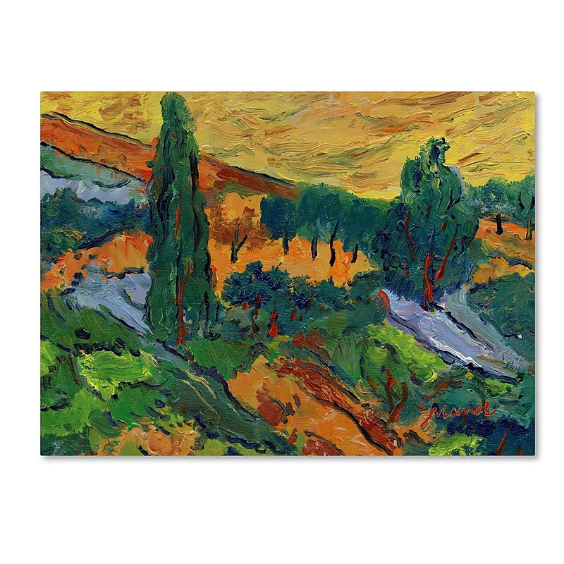 Trademark Fine Art ''Sunset Ends a Summer Day'' by Manor Shadian 24" x 32" Canvas Art (MA0613-C2432GG) image 1