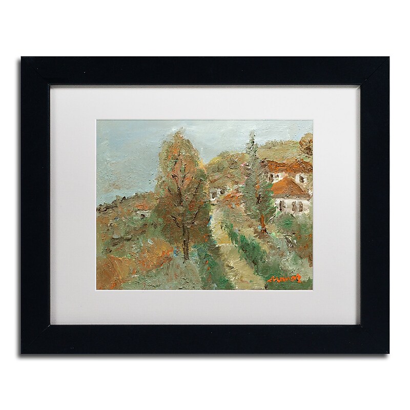 Trademark Fine Art ''Last Days of Fall'' by Manor Shadian 11" x 14" White Matted Black Frame (MA0615-B1114MF) image 1