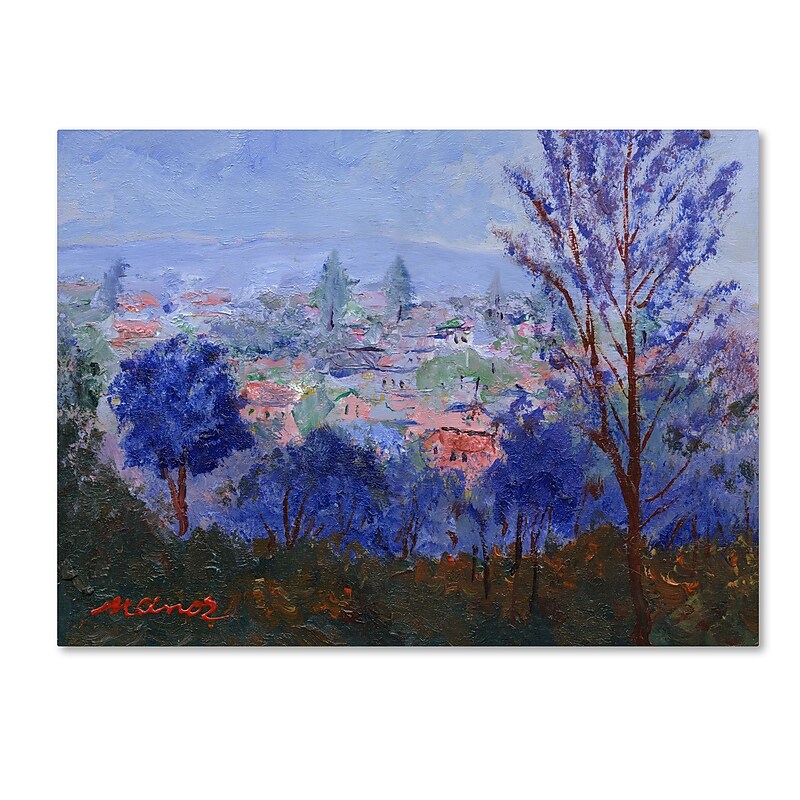 Trademark Fine Art ''Mystic Town'' by Manor Shadian 35" x 47" Canvas Art (MA0616-C3547GG) image 1