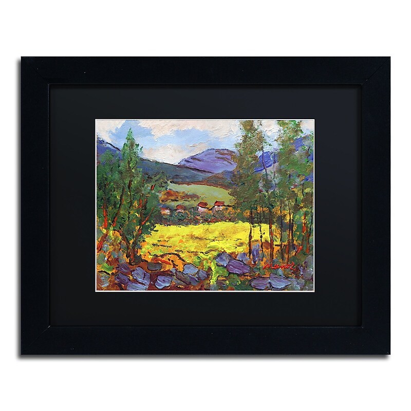 Trademark Fine Art ''Gilded Glade'' by Manor Shadian 11" x 14" Black Matted Black Frame (MA0619-B1114BMF) image 1