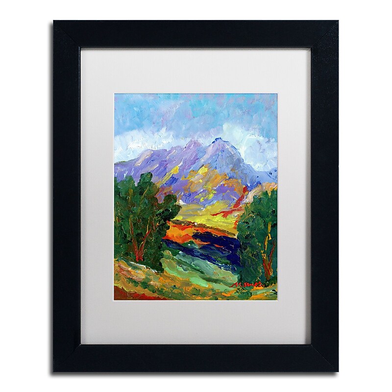 Trademark Fine Art ''Autumn Amber California North'' by Manor Shadian 11" x 14" White Matted Black Frame (MA0623-B1114MF) image 1