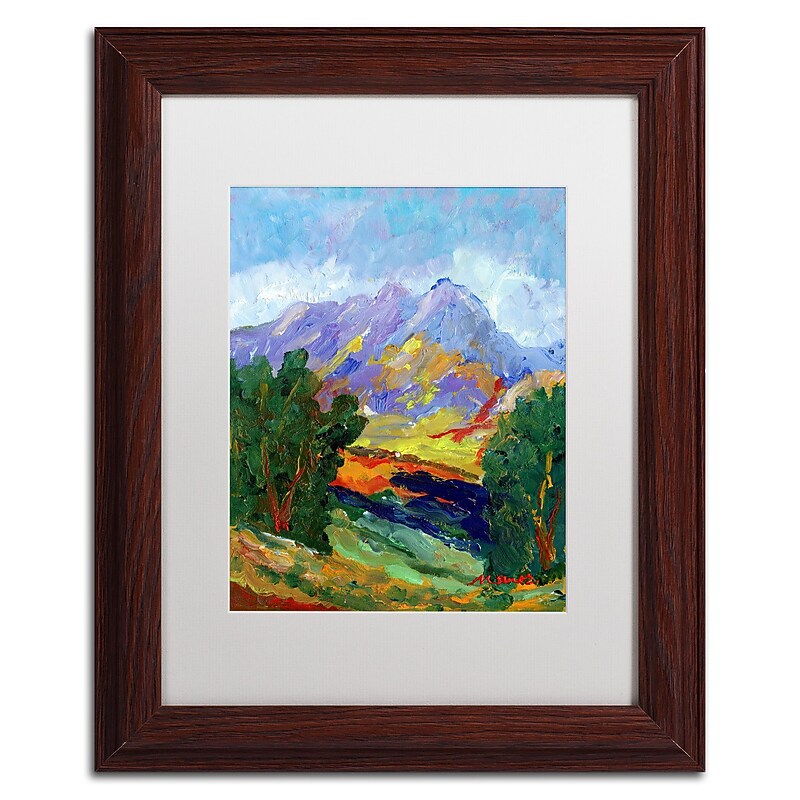 Trademark Fine Art ''Autumn Amber California North'' by Manor Shadian 11" x 14" White Matted Wood Frame (MA0623-W1114MF) image 1