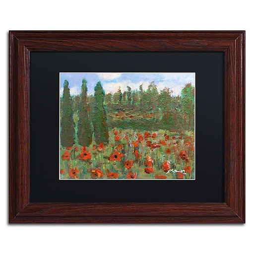 Trademark Fine Art ''Red Poppies in the Wood'' by Manor