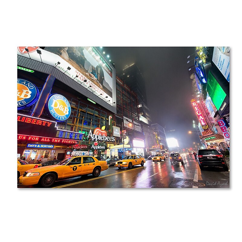 Trademark Fine Art ''42nd. Street'' by David Ayash 30" x 47" Canvas Art (MA0625-C3047GG) image 1