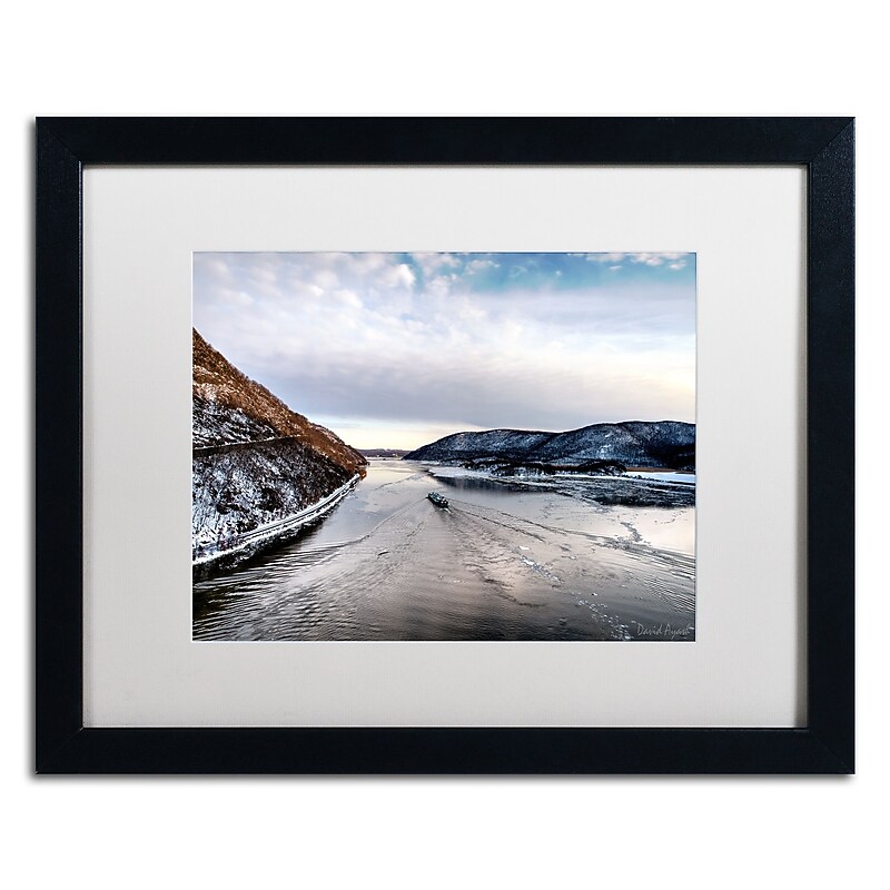 Trademark Fine Art ''Hudson Valley'' by David Ayash 16" x 20" White Matted Black Frame (MA0637-B1620MF) image 1