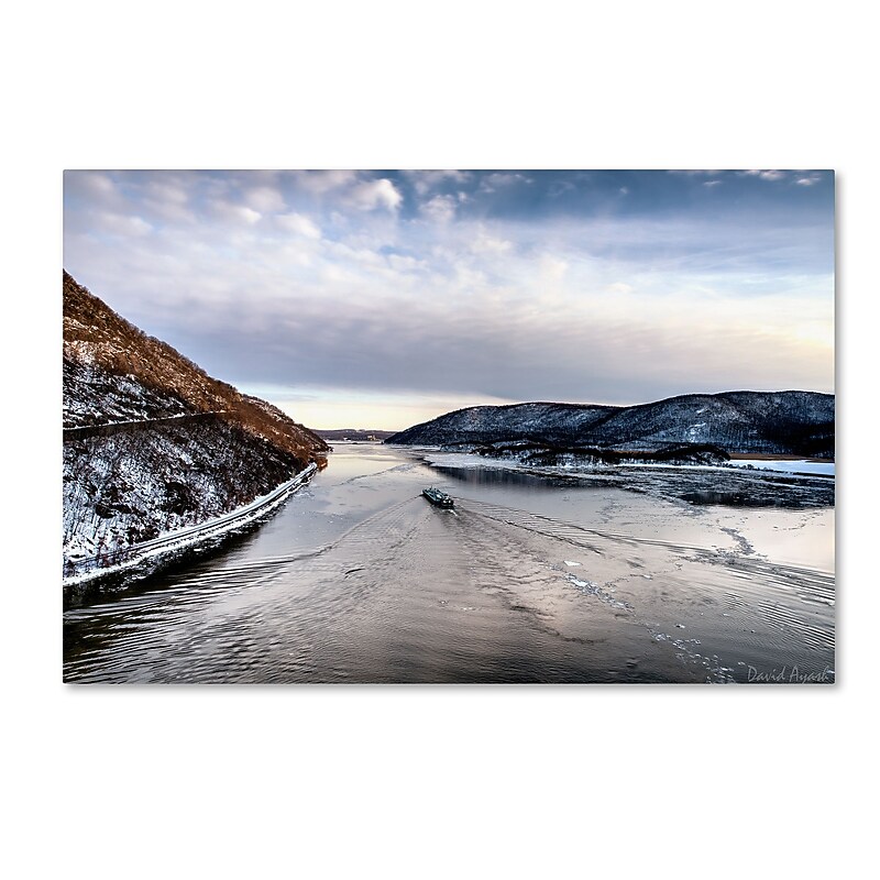 Trademark Fine Art ''Hudson Valley'' by David Ayash 16" x 24" Canvas Art (MA0637-C1624GG) image 1