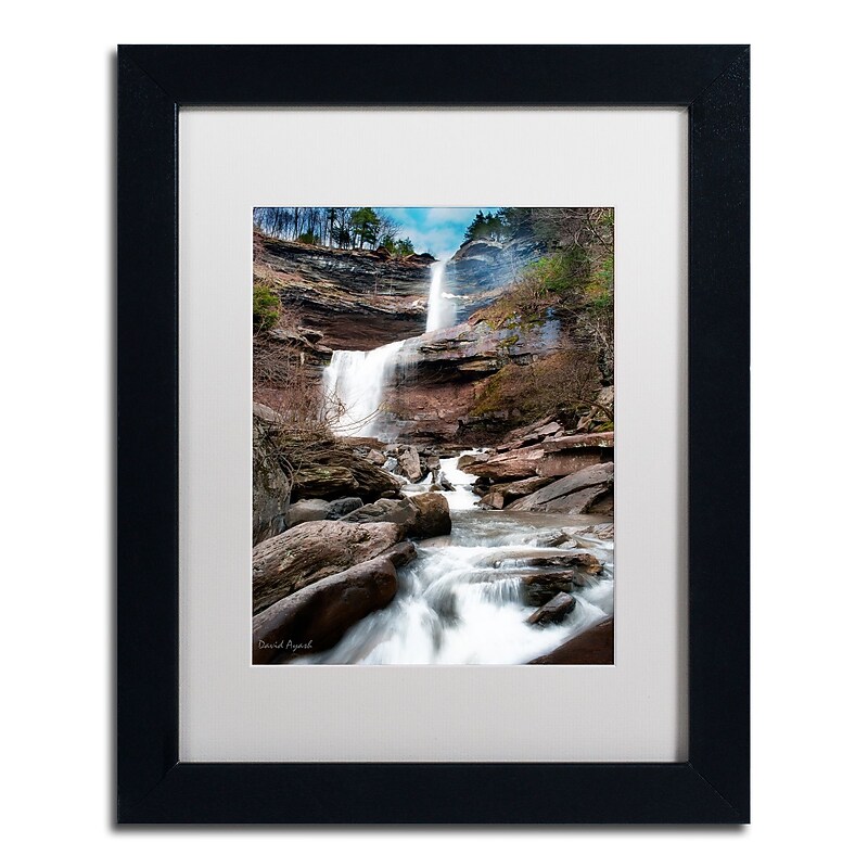 Trademark Fine Art ''Katerskill Fall'' by David Ayash 11" x 14" White Matted Black Frame (MA0638-B1114MF) image 1