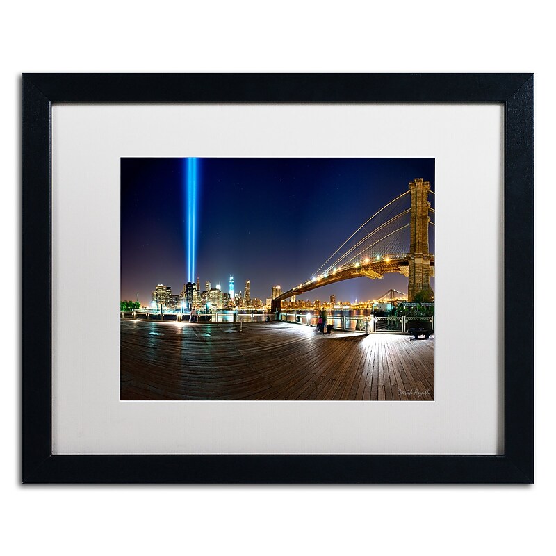 Trademark Fine Art ''Never Forget'' by David Ayash 16" x 20" White Matted Black Frame (MA0639-B1620MF) image 1
