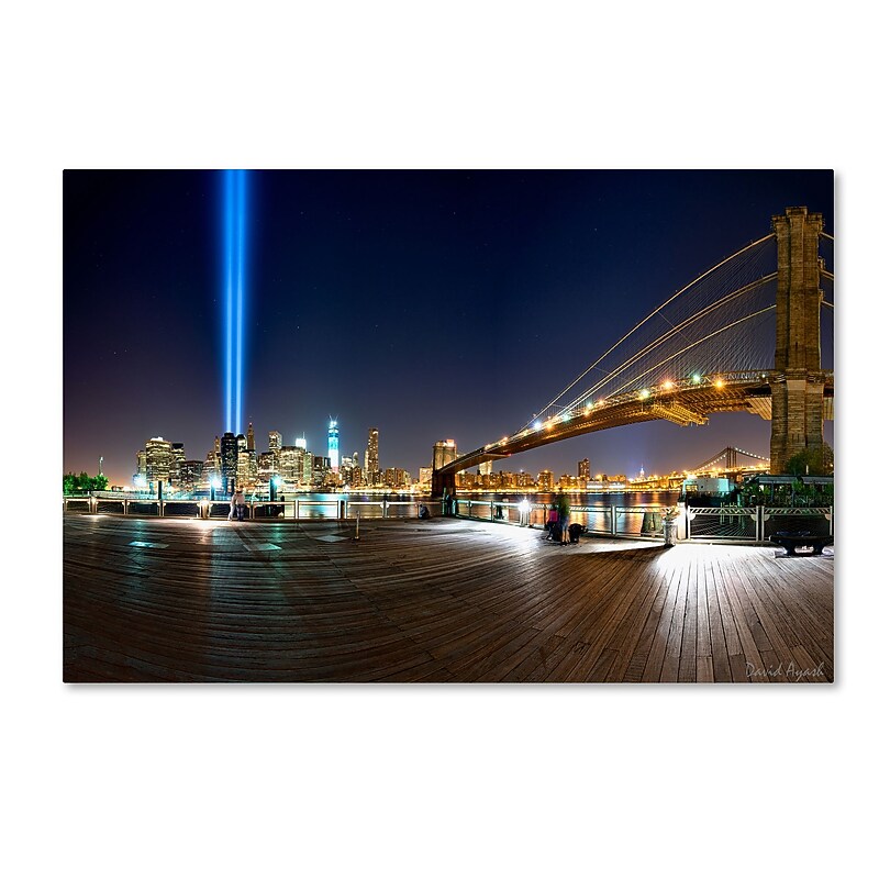 Trademark Fine Art ''Never Forget'' by David Ayash 12" x 19" Canvas Art (MA0639-C1219GG) image 1