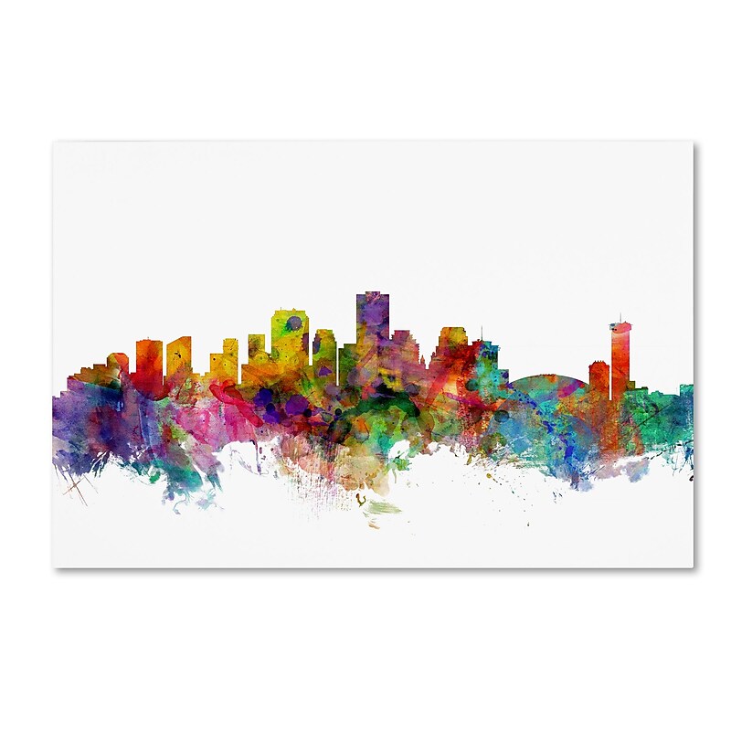 Trademark Fine Art ''New Orleans Louisiana Skyline'' by Michael Tompsett 12" x 19" Canvas Art (MT0571-C1219GG) image 1