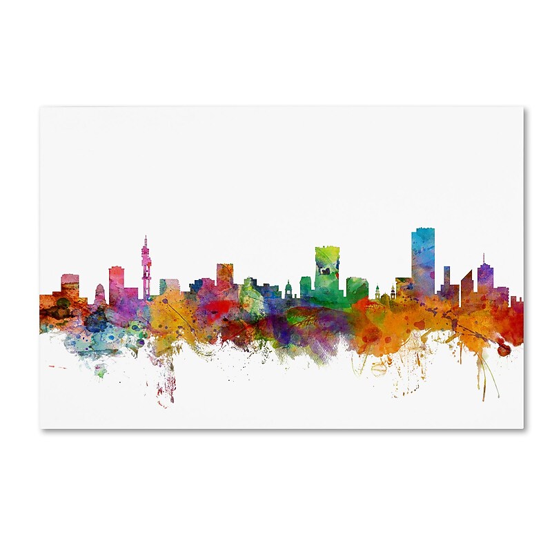 Trademark Fine Art ''Pretoria South Africa Skyline'' by Michael Tompsett 22" x 32" Canvas Art (MT0781-C2232GG) image 1