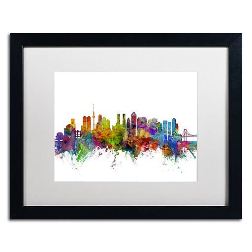 Trademark Fine Art ''Tokyo Japan Skyline'' by Michael Tompsett 16