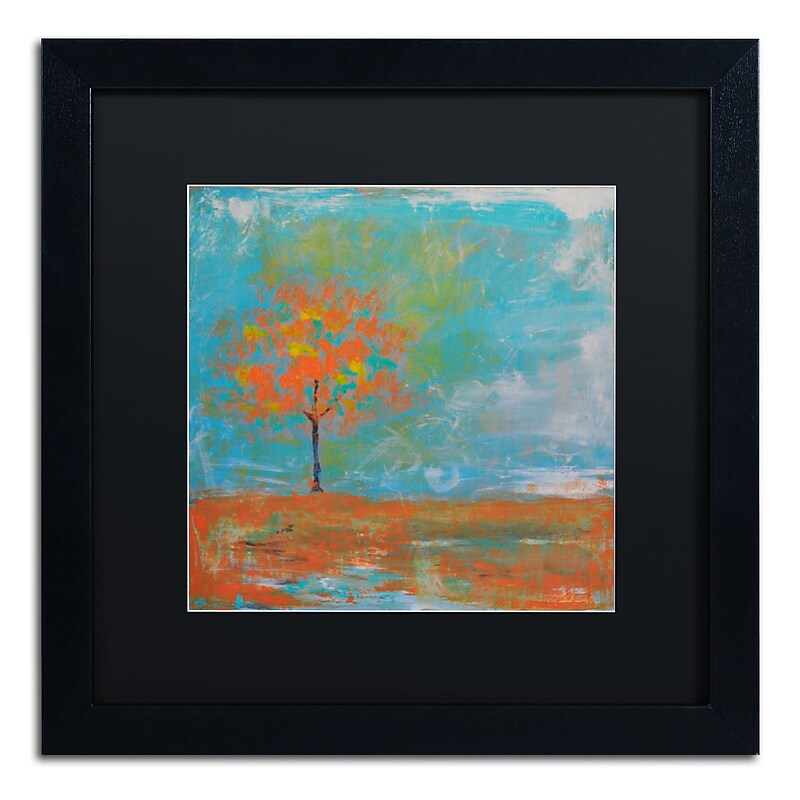 Trademark Fine Art ''Autumn'' by Nicole Dietz 16" x 16" Black Matted Black Frame (ND088-B1616BMF) image 1