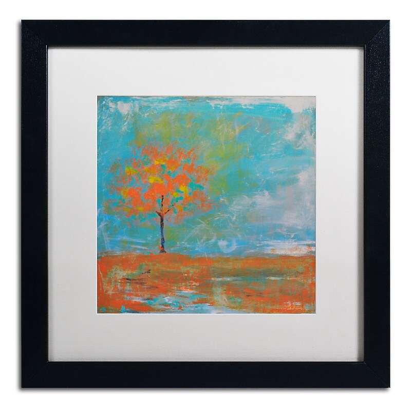 Trademark Fine Art ''Autumn'' by Nicole Dietz 16" x 16" White Matted Black Frame (ND088-B1616MF) image 1