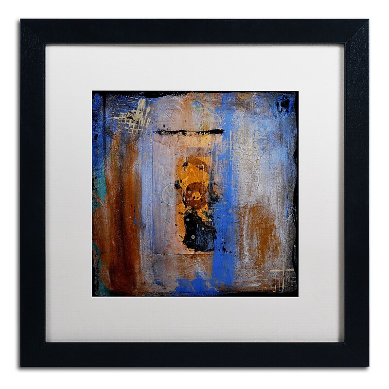 Trademark Fine Art ''The Race'' by Nicole Dietz 16" x 16" White Matted Black Frame (ND101-B1616MF) image 1