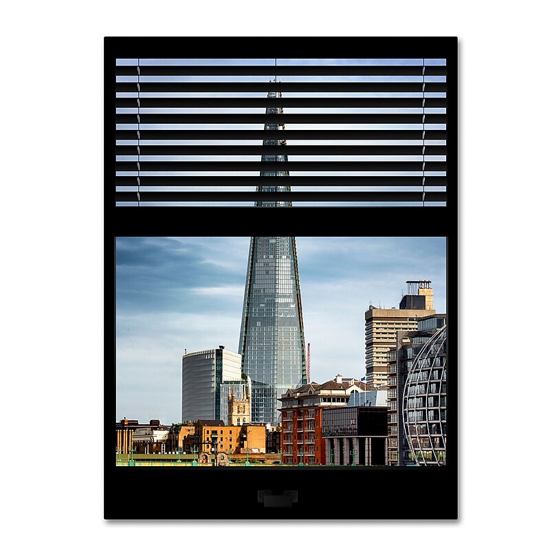 Trademark Fine Art ''Window View The Shard'' by Philippe Hugonnard 24" x 32" Canvas Art (PH0037-C2432GG) image 1
