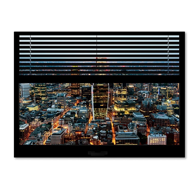 Trademark Fine Art ''Window View London City 1'' by Philippe Hugonnard 24" x 32" Canvas Art (PH0044-C2432GG) image 1