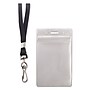 Advantus Resealable Id Badge Holder with Lanyard, 2 5/8" x 3 3/4", Clear, 20/pack (91131)~#|#~m003500367_sc7