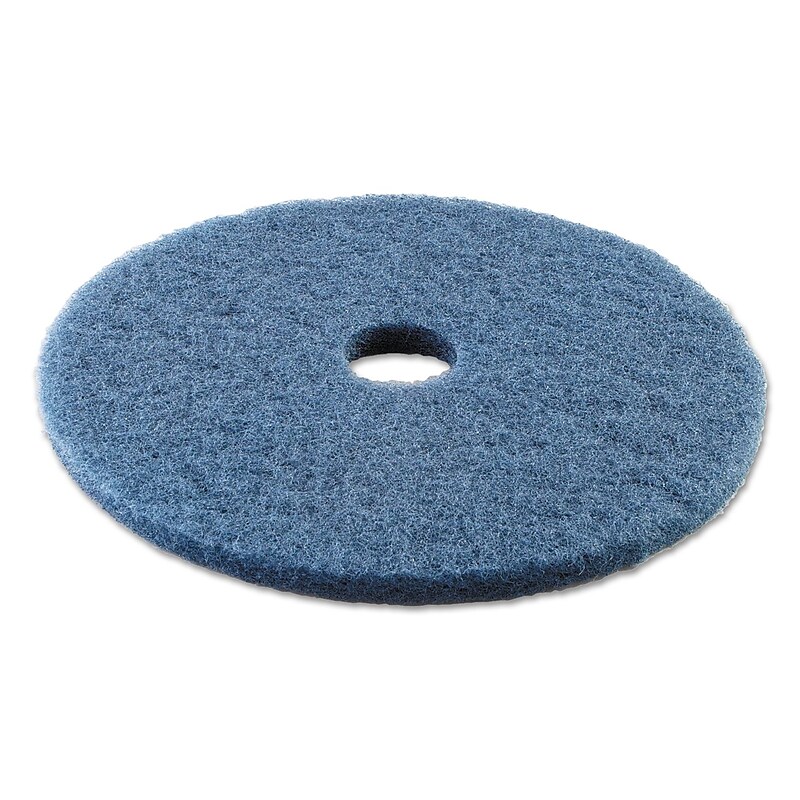 Premiere Floor Pads, Scrubbing, 20" Diameter, Blue 5/Carton (PAD4020BLU) image 1