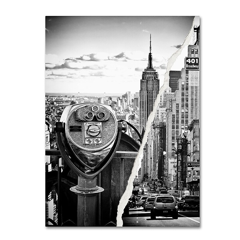 Trademark Fine Art ''Looking to New York City'' by Philippe Hugonnard 24" x 32" Canvas Art (PH0073-C2432GG) image 1