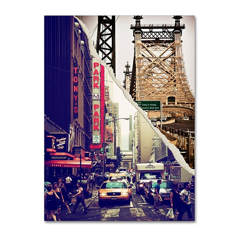 Trademark Fine Art ''NYC Traffic'' by Philippe Hugonnard 35" x 47" Canvas Art (PH0077-C3547GG) image 1