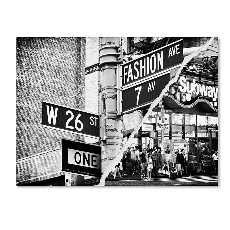 Trademark Fine Art ''Fashion Signs'' by Philippe Hugonnard 24" x 32" Canvas Art (PH0082-C2432GG) image 1