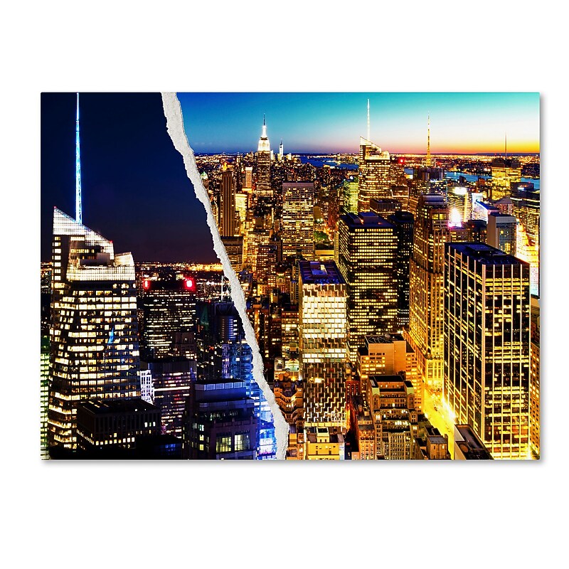 Trademark Fine Art ''City Lights'' by Philippe Hugonnard 35" x 47" Canvas Art (PH0087-C3547GG) image 1