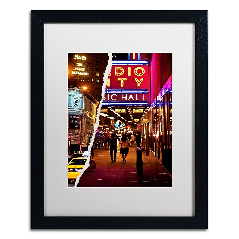 Trademark Fine Art ''A Theater Tonight'' by Philippe Hugonnard 16" x 20" White Matted Black Frame (PH0088-B1620MF) image 1