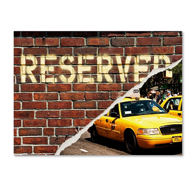 Trademark Fine Art ''Taxi Booked'' by Philippe Hugonnard 18" x 24" Canvas Art (PH0090-C1824GG) image 1