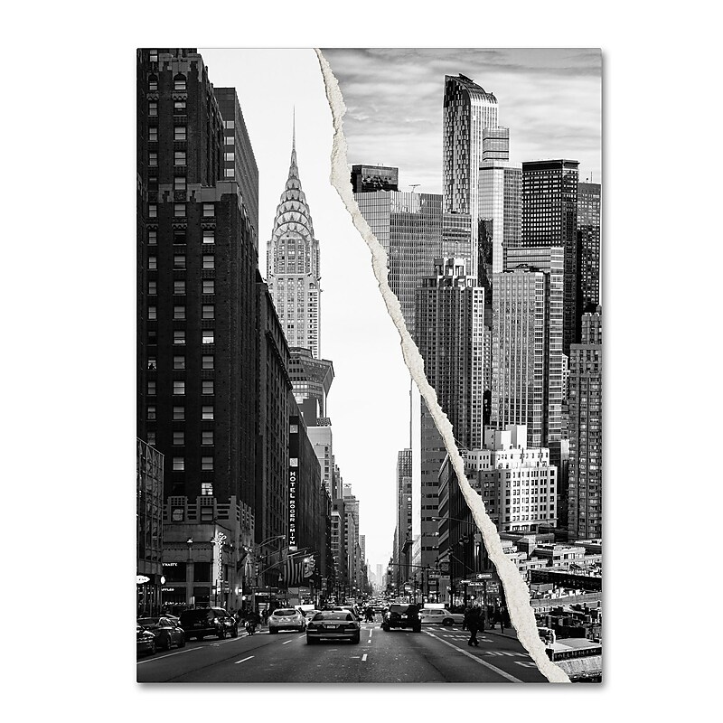 Trademark Fine Art ''Downtown City'' by Philippe Hugonnard 35" x 47" Canvas Art (PH0093-C3547GG) image 1