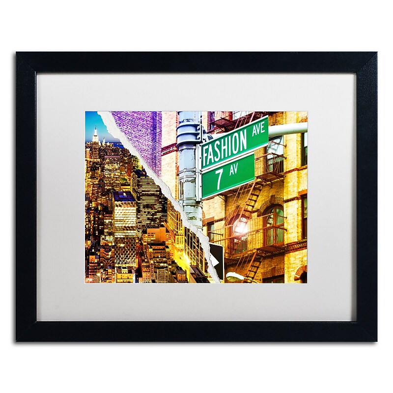 Trademark Fine Art ''Fashion Avenue'' by Philippe Hugonnard 16" x 20" White Matted Black Frame (PH0098-B1620MF) image 1