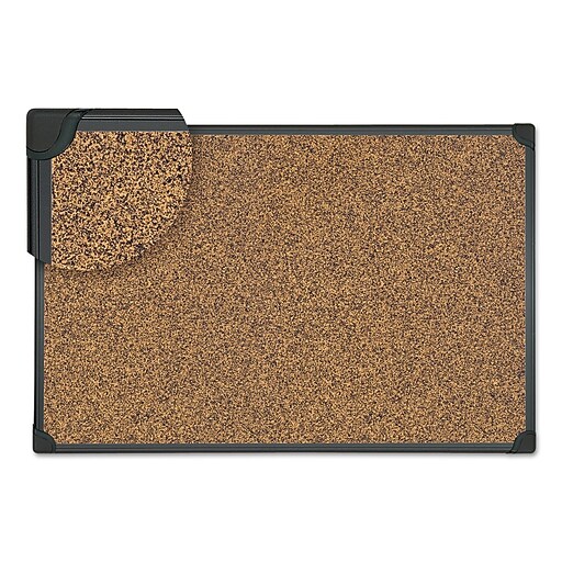 Shop Staples for Universal Tech Cork Board, 24 X 18, Cork, Black Frame