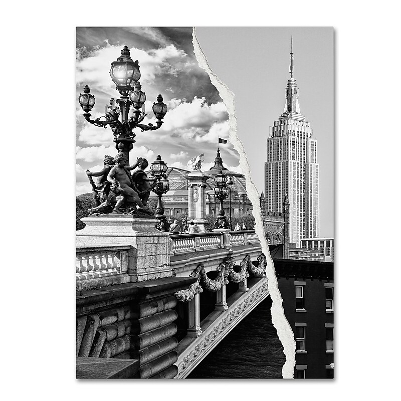 Trademark Fine Art ''Live in Paris and New York'' by Philippe Hugonnard 18" x 24" Canvas Art (PH0117-C1824GG) image 1