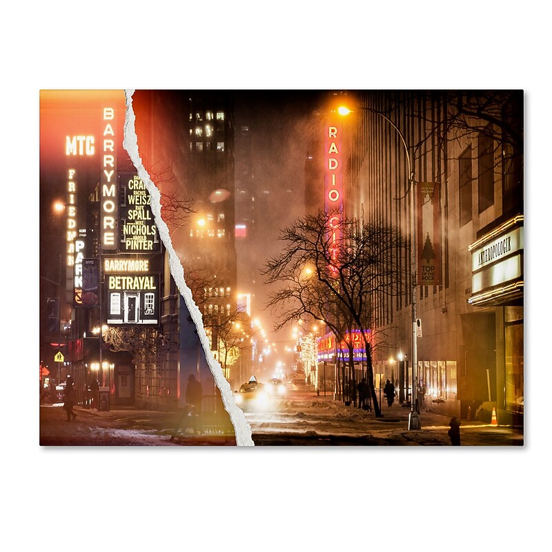 Trademark Fine Art ''Theater in Snow'' by Philippe Hugonnard 18" x 24" Canvas Art (PH0121-C1824GG) image 1