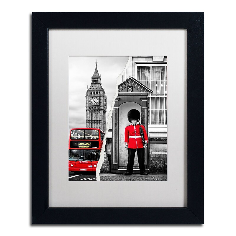Trademark Fine Art ''Look at London'' by Philippe Hugonnard 11" x 14" White Matted Black Frame (PH0122-B1114MF) image 1