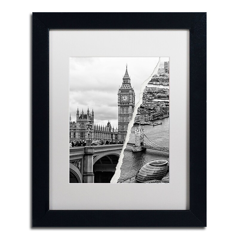 Trademark Fine Art ''City of London'' by Philippe Hugonnard 11" x 14" White Matted Black Frame (PH0124-B1114MF) image 1