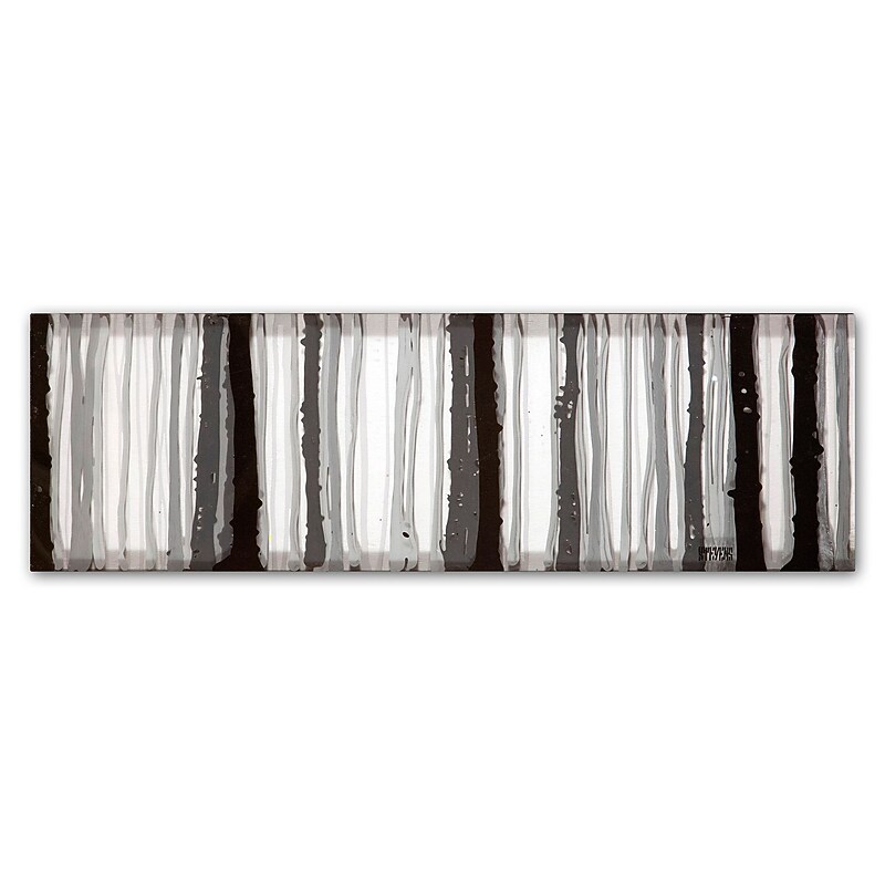 Trademark Fine Art ''Foggy Forest'' by Roderick Stevens 10" x 32" Canvas Art (RS1016-C1032GG) image 1