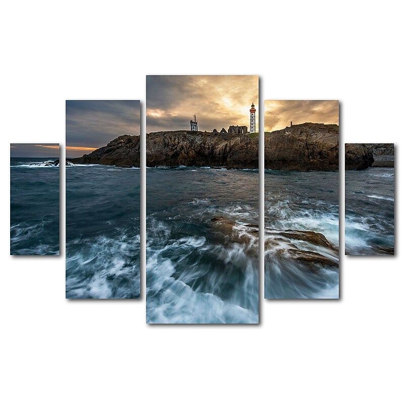 Trademark Fine Art ''The Lighthouse'' by Mathieu Rivrin 3.3' x 4.8' Multi Panel Art Set (RV0029-P5-SET) image 1