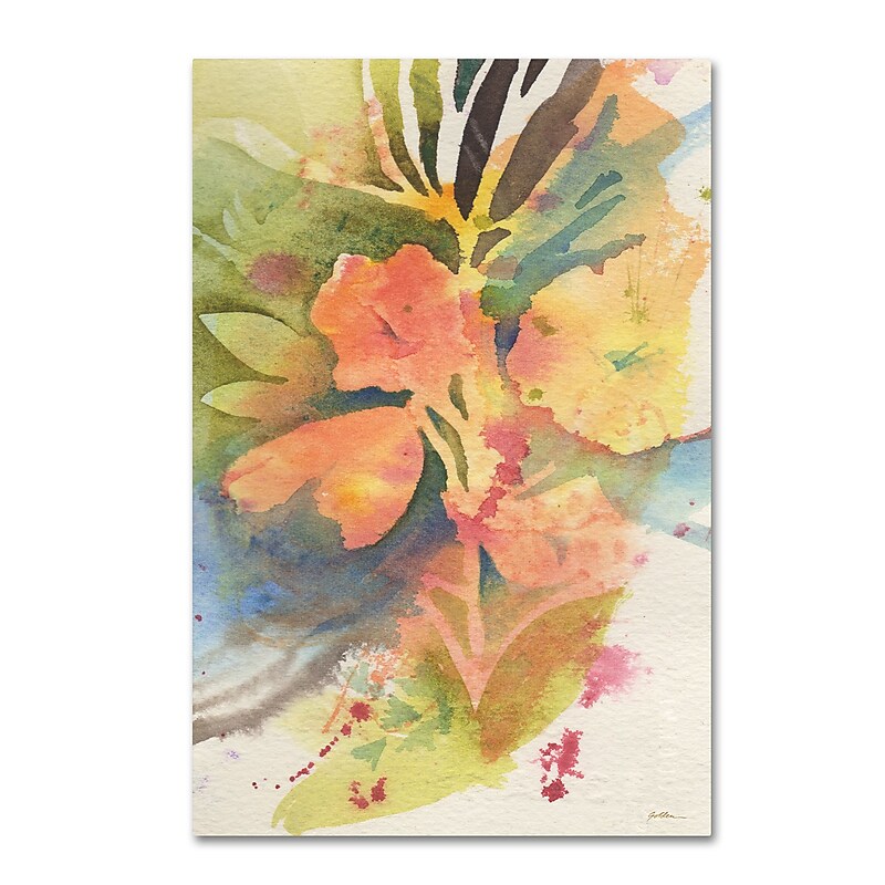 Trademark Fine Art ''Sunlight Blossoming'' by Sheila Golden 16" x 24" Canvas Art (SG5737-C1624GG) image 1