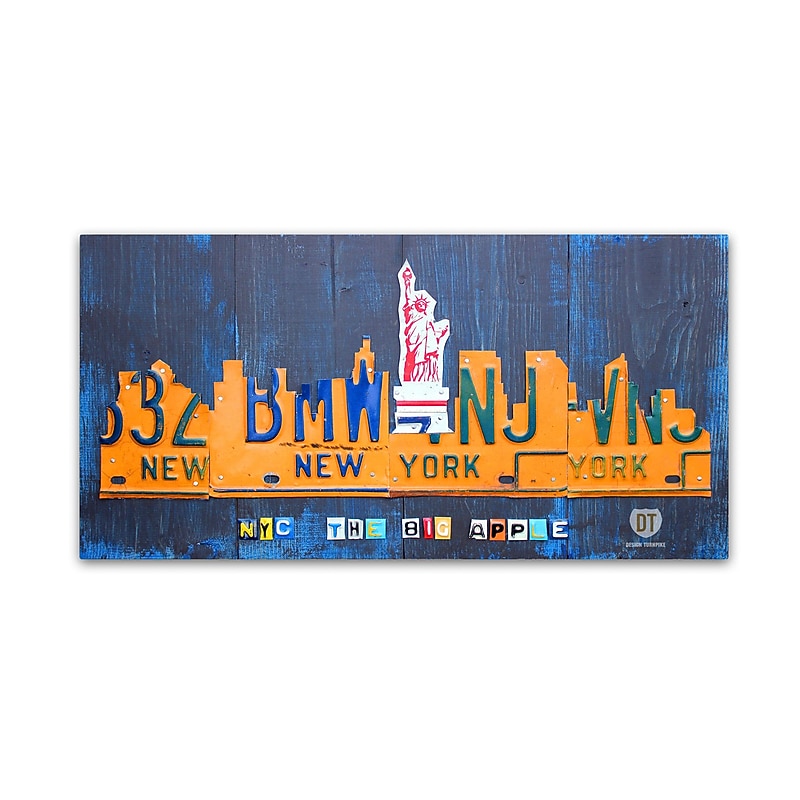 Trademark Fine Art ''New York City Skyline'' by Design Turnpike 16" x 32" Canvas Art (ALI1251-C1632GG) image 1