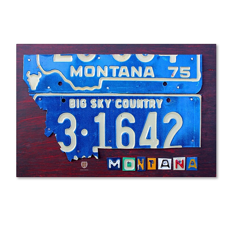 Trademark Fine Art ''Montana'' by Design Turnpike 22" x 32" Canvas Art (ALI1277-C2232GG) image 1