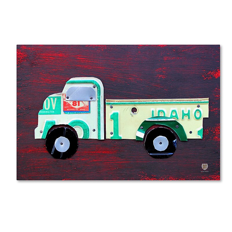 Trademark Fine Art ''Pickup Truck'' by Design Turnpike 22" x 32" Canvas Art (ALI1286-C2232GG) image 1