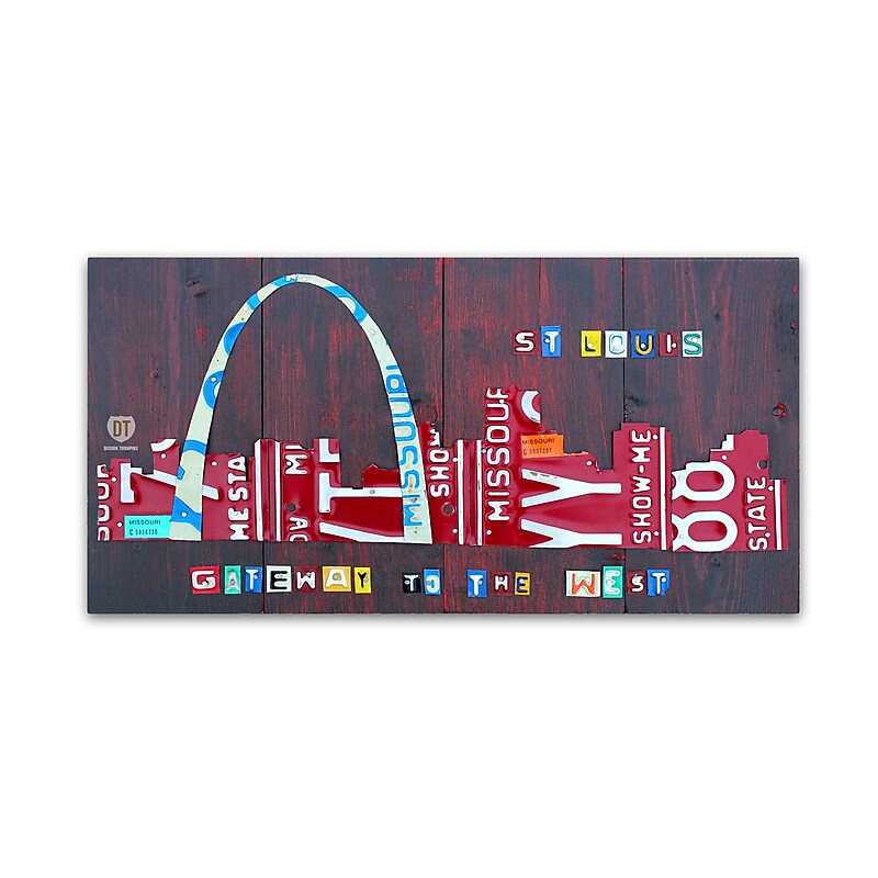 Trademark Fine Art ''St. Louis Skyline'' by Design Turnpike 16" x 32" Canvas Art (ALI1292-C1632GG) image 1